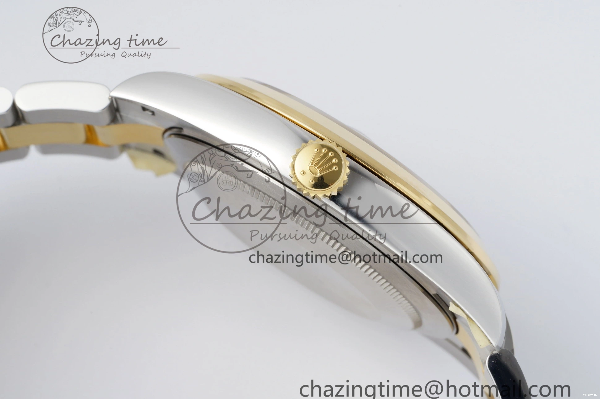 41 KING Steel Bezel on Dial 1:1 Polished Bracelet YG Oyster Best White DateJust Edition 904L SS VR3235 0311